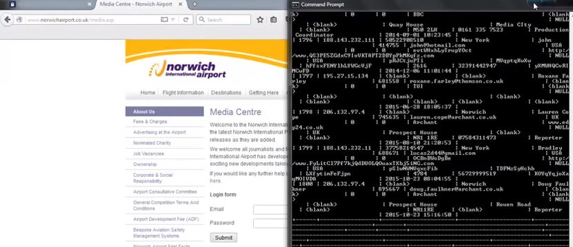 Norwich Airport website hacked 2