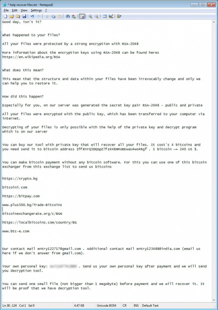LowLevel04 ransomware ransom note 720x1024